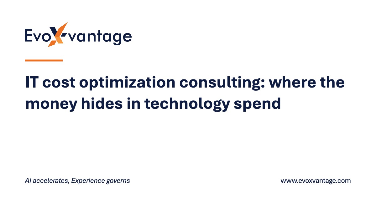 IT cost optimization consulting: where the money hides in technology spend
